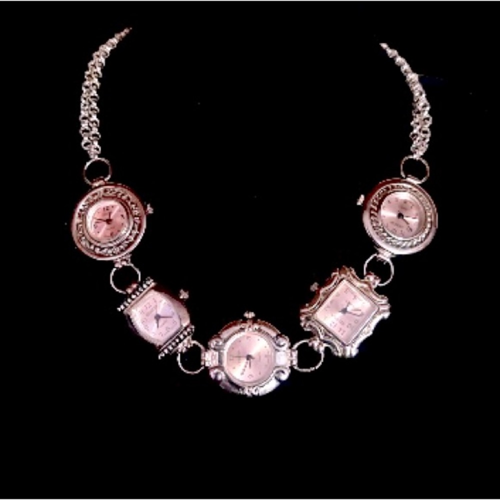 Handmade, watch, choker necklace